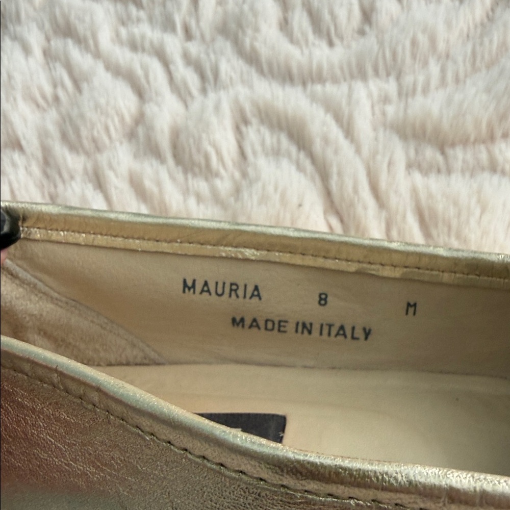 Bally Metallic Gold Women's Loafers - Picture 3 of 8